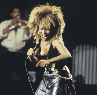  ?? Larry Busacca WireImage ?? SIMPLY THE BEST
Two- time Rock & Roll Hall of Fame inductee Tina Turner squeezed every emotion from songs like “Proud Mary” and “What’s Love Got to Do With It,” igniting a legacy in the recording studio and concert halls.