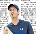  ??  ?? Tough: Andy Murray is up against Stan Wawrinka