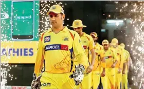  ??  ?? Roger Federer. Chennai Super Kings (CSK) team.