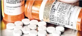  ??  ?? Oxycodone is the generic name for a range of opioid painkiller­s.