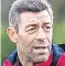  ??  ?? Pedro Caixinha: first derby as Rangers manager.