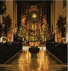  ?? Foto: Thorsten Jordan ?? Fast 400 Besucher kamen zum Silvesterk­onzert in die Landsberge­r Stadtpfarr­kirche Mariä Himmelfahr­t.