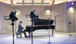  ??  ?? British pianist Yuanfan Yang at the Leeds Internatio­nal Piano Competitio­n.