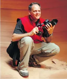  ??  ?? Dave Chidley, a Calgary photojourn­alist, will lead photo tours for Trekkers.