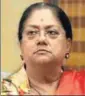  ?? HT ?? Vasundhara Raje