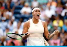  ?? ?? Aryna Sabalenka