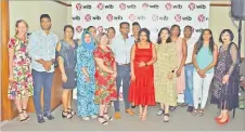  ?? Picture: JONACANI LALAKOBAU ?? Women in Business Fiji president Dr Nur Bano Ali, far right, pictured with guests and members during the cocktail at the Grand Pacific Hotel in Suva on Tuesday.