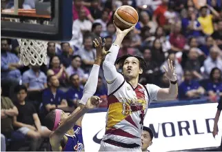  ?? ALVIN S. GO ?? THE SAN MIGUEL BEERMEN try to halt a two-game slide in the PBA Governors’ Cup when they take on the Blackwater Elite today at 4:30 in the afternoon.