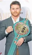  ??  ?? Saul “Canelo” Alvarez