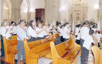  ?? PEDRO CÓRDOVA ?? Se realizó la prime ra n oche de vigilia e n la Cate dral