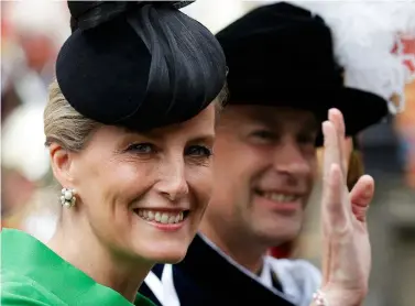  ??  ?? RIGHT: Sophie and Edward after attending the Order of the Garter Service at Windsor Castle in 2015.