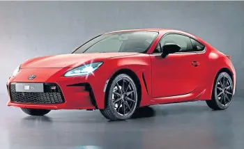  ??  ?? STREAMLINE­D: Toyota has linked up with Subaru for the agile GR86 four-seater.