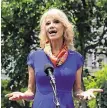  ??  ?? Kellyanne Conway, White House counsellor