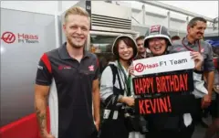  ?? FOTO: ALL OVER PRESS ?? Kevin Magnussen havde både fødselsdag og scorede uventede point i Japan.