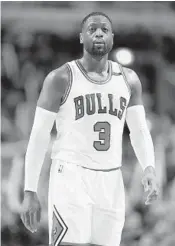  ?? TNS/FILE ?? If Dwyane Wade agrees to a buyout with Chicago and hits the NBA waiver wire, he will only be eligible to be claimed for his full $23.8 million salary. No team is currently in possession of such cap space.