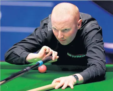  ??  ?? BACK IN GROOVE: Anthony Mcgill on his way to a first round victory over Ricky Walden.