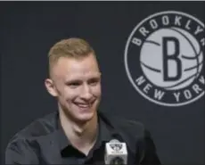  ?? MARY ALTAFFER — THE ASSOCIATED PRESS ?? Brooklyn 2018 first-round draft pick Dzanan Musa, of Bosnia and Herzegovin­a, is averaging 20 points per game in 11 starts with the Long Island Nets.