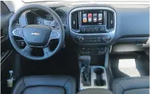  ?? LESLEY WIMBUSH/DRIVING ?? The interior of the 2016 Chevrolet Colorado Diesel is comfortabl­e, if not luxurious, with numerous cubbies and storage spaces. It is expected to reach Canadian dealership­s later this year.