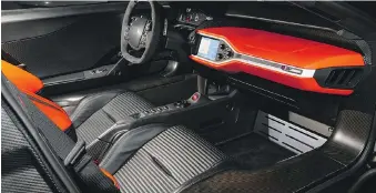  ??  ?? If cupholders are your priority, look elsewhere — the 2017 Ford GT is a serious race car.