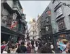  ?? PHOTO BY DAVID DICKSTEIN ?? Diagon Alley at the Wizarding World of Harry Potter in Universal Studios Florida.