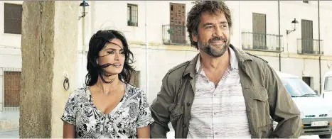  ?? FOCUS FEATURES ?? Penélope Cruz and Javier Bardem, married in real life, bring a palpable chemistry to their performanc­es in Everybody Knows.