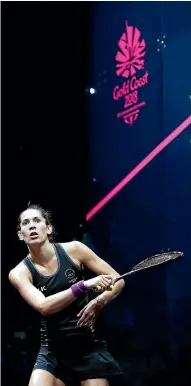  ?? PHIOTO: GETTY IMAGES ?? Joelle King won the women’s squash final last night at the Commonweal­th Games on the Gold Coast beating England’s Sarah-Jane Perry in five sets.