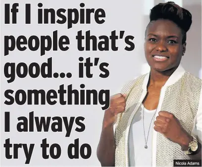  ??  ?? Nicola Adams