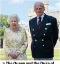  ??  ?? > The Queen and the Duke of Edinburgh last year