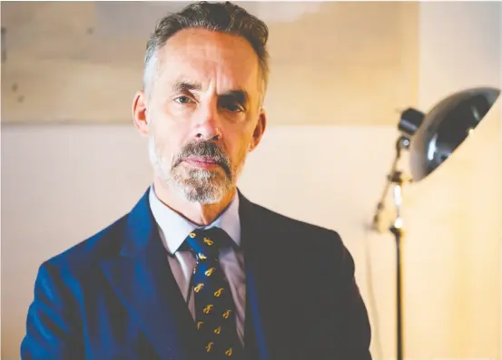  ?? JONATHAN CASTELLINO ?? Jordan Peterson describes in his new book the battle he fought against addiction to the anti-anxiety medication benzodiaze­pine.