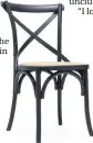  ??  ?? GET THE LOOK: Harrington wooden dining chair, Black, £89, Cult Furniture (cult furniture. com)