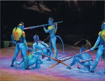  ?? Photograph­s by Errisson Lawrence Cirque du Soleil ?? CIRQUE DU SOLEIL hopes that “Toruk” will serve as a beachhead into the vast Chinese market thanks to the popularity of the James Cameron film “Avatar,” which grossed more than $200 million in the country.