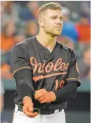  ?? KARL MERTON FERRON/BALTIMORE SUN ?? “We’ve relied on the home run in the past way too often and we’ve done it for way too long,” Orioles first baseman Chris Davis said.