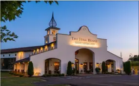  ?? COURTESY OF GERVASI VINEYARD ?? Opened in December 2018, The Stillhouse’s design was inspired by St. Gervasio church where the family’s grandmothe­r was baptized. Inside it’s a coffeehous­e by day, cocktail lounge and bar by night.