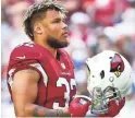  ?? CHOW/THE REPUBLIC MICHAEL ?? Free safety Tyrann Mathieu became a free agent Wednesday when the Cardinals released him.