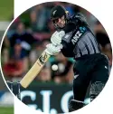  ??  ?? Martin Guptill shone all too briefly in New Zealand’s forlorn run chase.