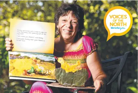  ?? INSPIRED: Local author Irma Jaggi uses recycled material to illustrate her children's books. Picture: ALIX SWEENEY ??