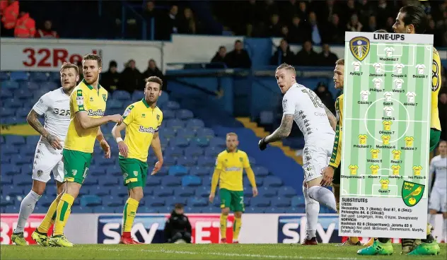  ?? PICTURES: Action Images ?? SWEDE SUCCESS: Leeds United’s Swedish defender Pontus Jansson meets Pawel Cibicki’s free-kick to score the winner