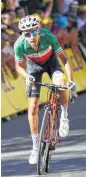  ?? Chris Graythen / Getty Images ?? Italy’s Fabio Aru pulls away in winning Wednesday in the first mountain stage of the Tour de France.