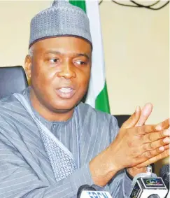  ??  ?? Senate President, Bukola Saraki