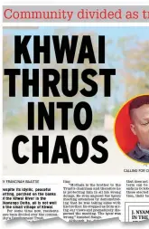  ?? ?? WHAT A DIFFERENCE A WEEK MAKES! Last week’s article on the Khwai Trust