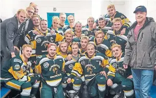  ?? @HUMBOLDTBR­ONCOS/TWITTER/THE CANADIAN PRESS ?? Social media allowed the anguish of the crash that killed 16 people in Saskatchew­an to be felt beyond borders and supplied a forum for people to mourn together.