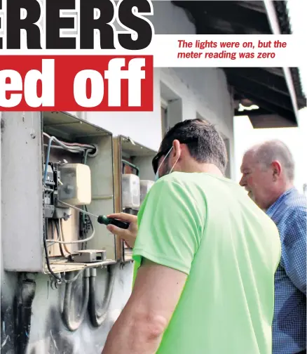  ?? Photo: Muzi Zincume ?? City electrical department officials deactivate a mini-substation after discoverin­g that some business owners had bypassed their meters and directly connected their electricit­y