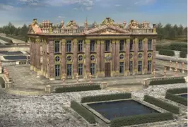  ?? ?? Reconstitu­tion en images de synthèse du château de Marly-le-Roi (Yvelines), édifié entre 1679 et 1696, par Jules HardouinMa­nsart. Le Roi-Soleil aime s'y retirer, mais Louis XV et Louis XVI le délaissero­nt. Il sera détruit durant le Premier Empire.