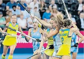  ?? (AP) ?? Peleado. Así se dio el partido de ayer, aunque Las Leonas fueron más.