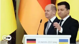  ?? ?? Olaf Scholz et Volodymyr Zelensky à Kiev, avant le début de l'invasion russe