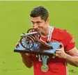  ?? Foto: dpa ?? Robert Lewandowsk­i vom FC Bayern München schoss die meisten Tore in dieser Bundesliga-saison.