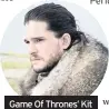  ??  ?? Game Of Thrones’ Kit Harington is on trend