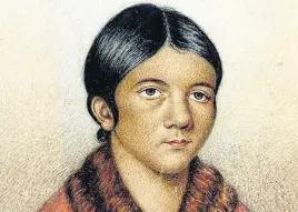  ?? ?? This portrait, believed to be of Shawnadith­it, the last known Beothuk, has remained the most ubiquitous face of the tribe since the 1800s.
