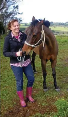  ?? PHOTOS: CONTRIBUTE­D ?? HAPPY TRAILS: Angela Holland with Lily on the farm.