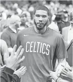  ?? GREG M. COOPER/ USA TODAY SPORTS ?? Jayson Tatum was an All- NBA selection for the first time in 2020.